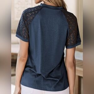 LG Lace Sleeve Women's Top